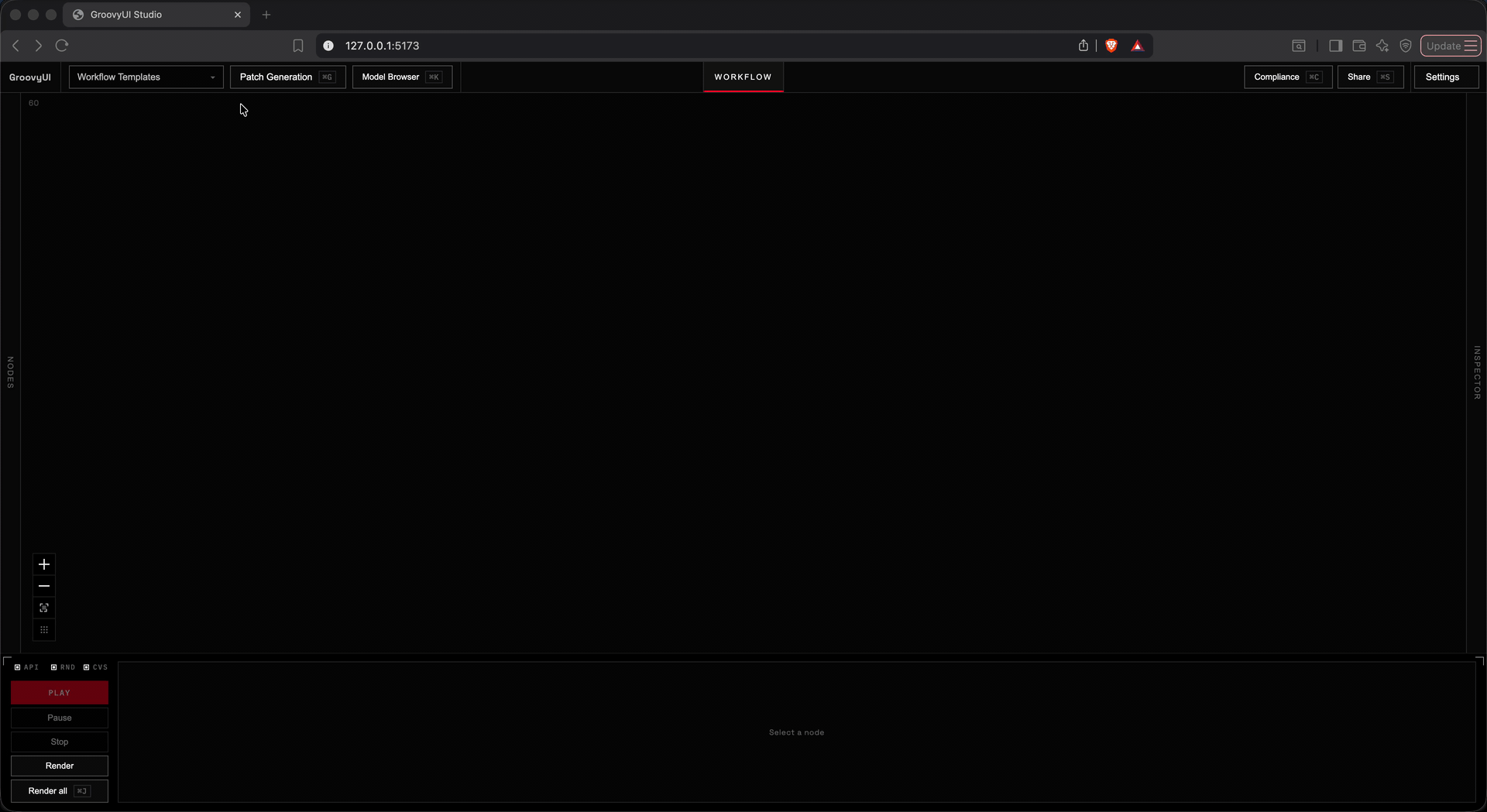 GroovyUI interaction design (drag-to-select for quick node summary and signal A/B)