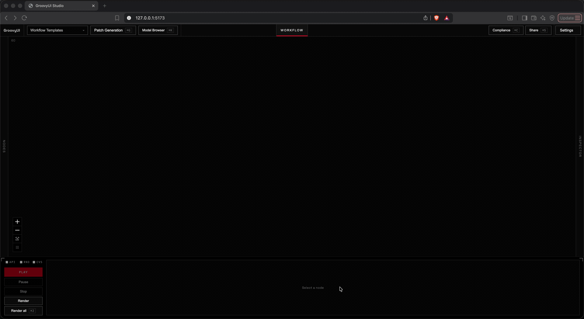 GroovyUI interaction design (tab-to-grow patch via creative AI agent)